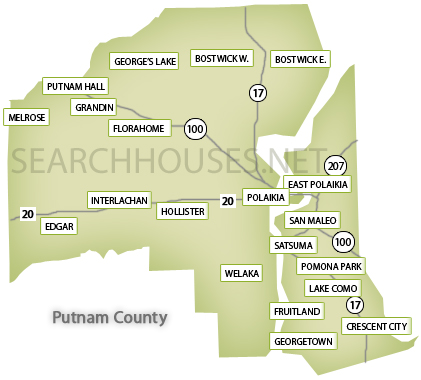 Putnam County Florida Map