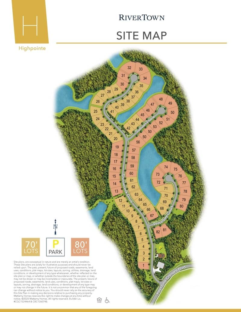 Highpointe Riverpointe Site Map