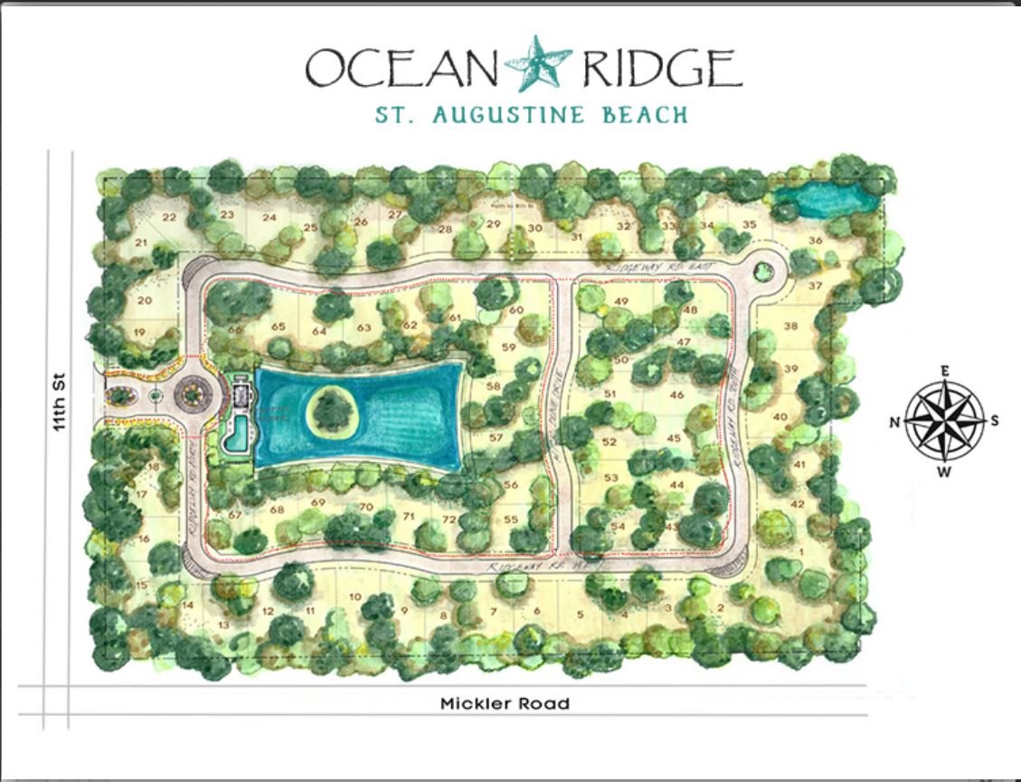 Ocean Ridge at St Augustine Beach Community Map
