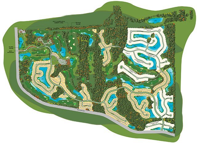Amelia National Golf and  Country Club Site Plan of Homes For Sale